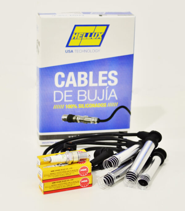 KIT ENCENDIDO (bujias ngk, cables bujia Hellux)